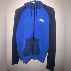 Nike Zip-Up Hoodie Jacket Royal Blue